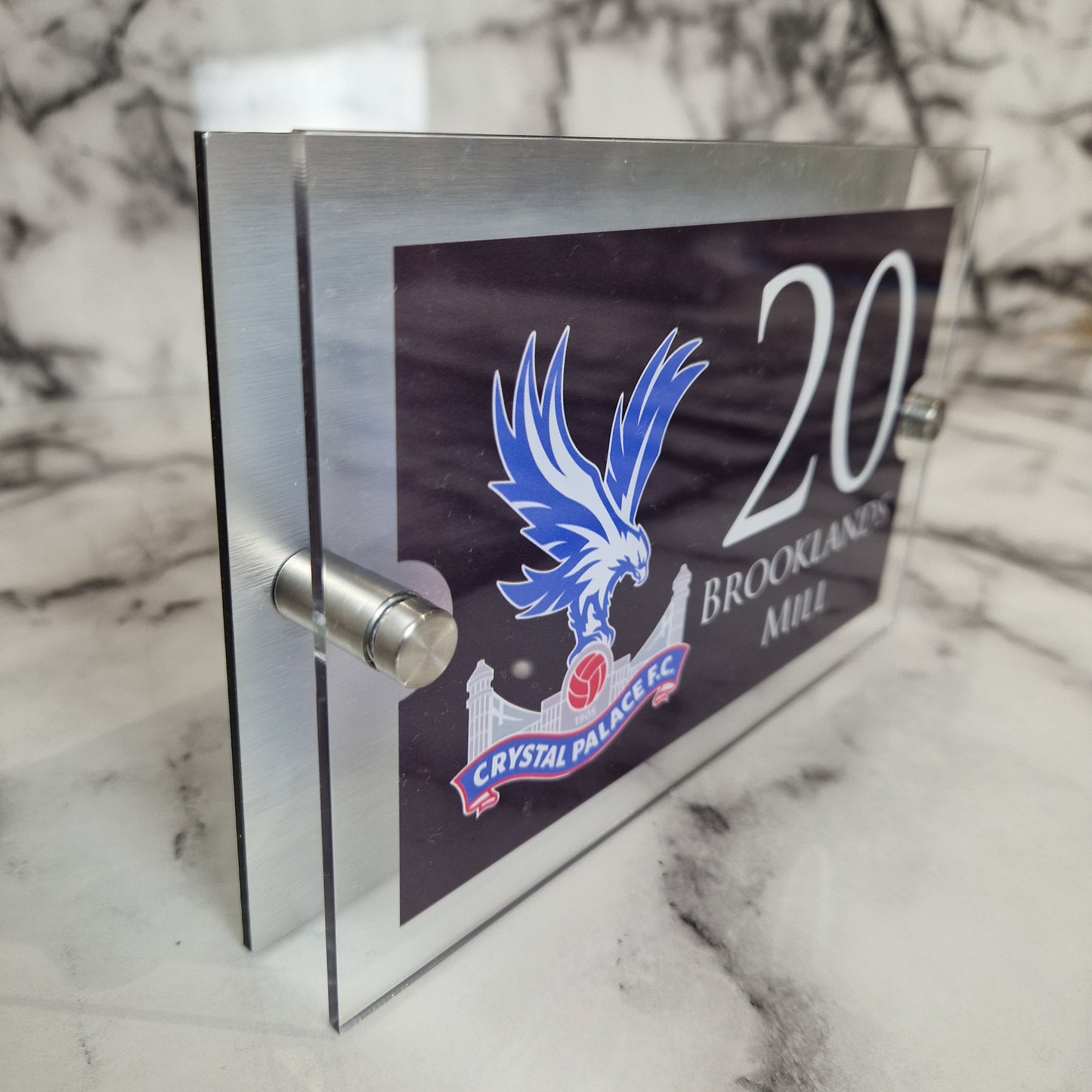 Personalised Football-inspired House Sign Crystal Palace Badge